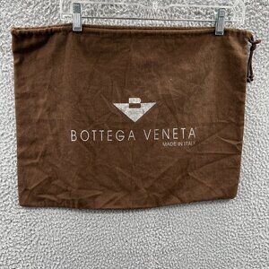Bottega Veneta Brown Cloth Dust Storage Bag Logo Drawstring Protective Italy